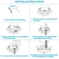 thumbnail image 6 of TORCHSTAR Ultra-Thin 4 Inch Recessed LED Downlight with J-Box, Dimmable Integrated Retrofit, 9W(65W Eqv.), 5000K Daylight, Pack of 4, 6 of 7