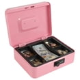thumbnail image 1 of Caja Fuerte de Acero Xydled Rosa con Cerradura de Combinación y Bandeja Extraíble para Monedas, 1 of 8