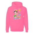 thumbnail image 1 of Wild Bobby, Betty Boop Island Girl Paradise Betty Boop Unisex Hoodie Sweatshirt, Neon Pink, Medium, 1 of 5