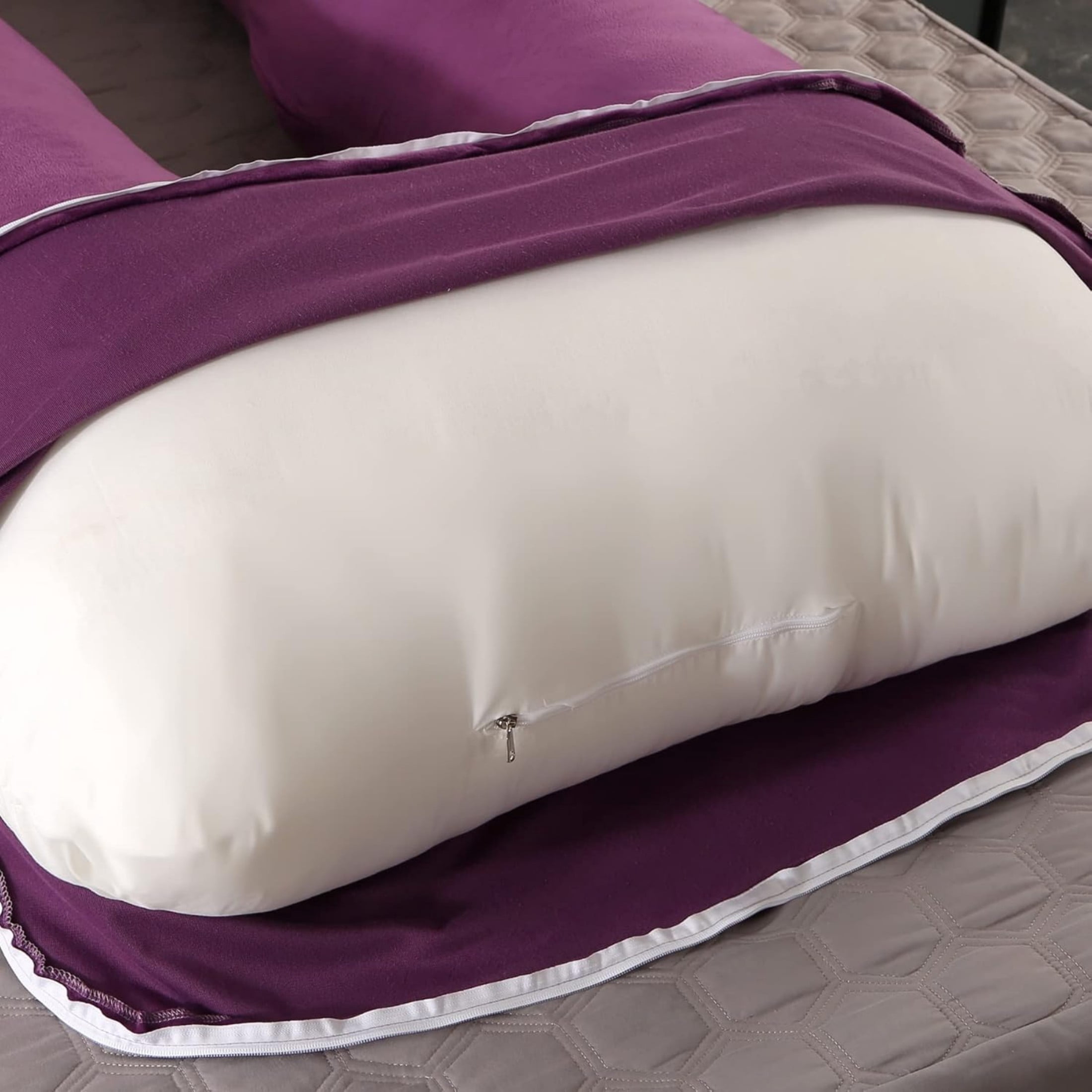 BATTOP Pregnancy Pillow,U-Shape Full Body Pregnancy Pillows for Sleeping with Removable Cover,Must Have Maternity Pillow,Support for Head,Back,Hips,Legs,Belly