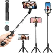 Selfie Stick, Extendable Tripod Stick with Remote - Facetime Phone Stand, Wireless Selfie Stick Tripod, Portable Tripod