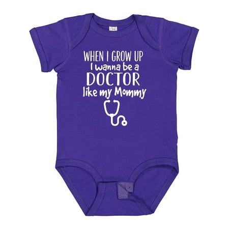

Inktastic Future Doctor Like Mommy Gift Baby Girl Bodysuit