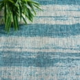 thumbnail image 4 of Safavieh Courtyard Jannah Abstract Indoor/Outdoor Area Rug, Gray/Teal, 8' x 11', 4 of 9