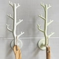 thumbnail image 5 of D Branch Hook Wall Decor Key Holder Organizer Storage Sticky Hooks Coat Rack Hanger Home Decorative Hooks for Home, 5 of 8