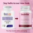 thumbnail image 3 of Acetyl L-Carnitine 500mg & Alpha Lipoic Acid 200mg per Capsule with Biotin (120 Vegetarian Capsules) - No Stearates - Vegan - Non GMO - Gluten Free, 3 of 7