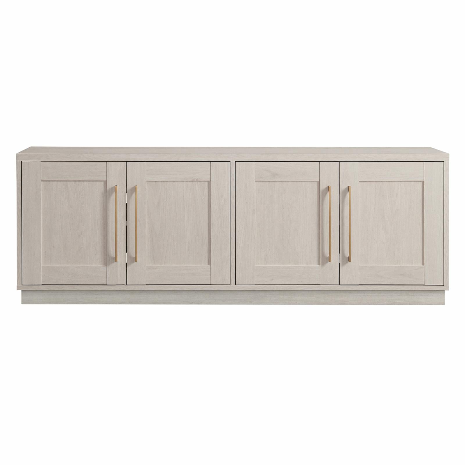 Evelyn&Zoe Tillman Rectangular TV Stand for TV's up to 75", Alder White