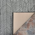 thumbnail image 2 of Couristan Dolce Majorelle Indoor/Outdoor Area Rug, Silver-Black, 2'3" x 7'10" Runner, 2 of 10
