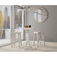 thumbnail image 3 of Contemporary Home Living Circular Pedestal Bar Table - 30" - White, 3 of 8
