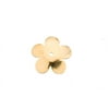 Blossom Shape 16K Gold Finished Flower Bead Cap 3.7x7.8mm pack of 20 (2-Pack Value Bundle), SAVE $1