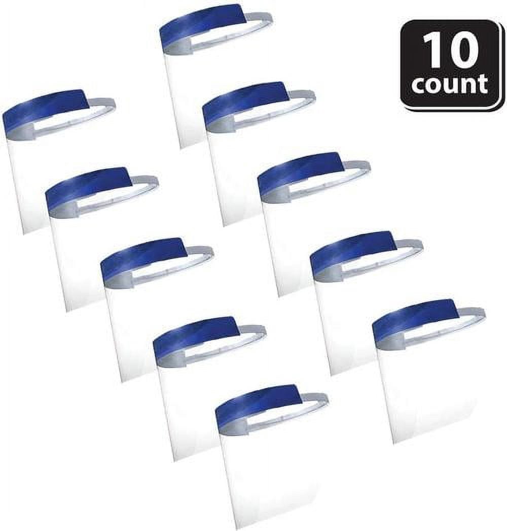 BisonLife Safety Kit for Adults -Set of 10 Face Shields, 6 Cloth Face Covers for Men/Women