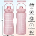 thumbnail image 5 of Jinsinto 64 OZ Water Bottle with Straw and Time Marker for Drinking - Leak-Proof Sports Water Bottle, 5 of 5