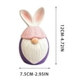 thumbnail image 3 of AURIGATE Easter Bunny Gnome Figurine,Egg-Shaped Rabbit Tomte Ornament for Spring Home Tabletop Easter Holiday Decor, 3 of 6