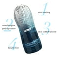 thumbnail image 4 of CENTEREL Male Masturbator Cup Soft Silicone Massager for Men Toys-Blue Without Vibrations, 4 of 5