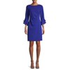 Karl Lagerfeld Paris Womens Mini Pleated Cocktail Dress Blue 2