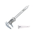 thumbnail image 1 of Pantalla digital Vernier Caliper LCD 0.01 mm / 0.001 pulgadas Micrómetro Calibrador Regla Longitud Profundidad Acero inoxidable Portátil de mano Tipo 4 Guardurnaity TO001041-04, 1 of 7