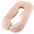 thumbnail image 1 of Almohada de algodón para mujeres embarazadas Almohada lateral extraíble y lavable en forma de U para mujeres embarazadas. Afortunado Sencillez, 1 of 5