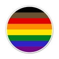 thumbnail image 1 of Philadelphia Pride Flag Circle - 5" Vinyl Sticker - For Car Laptop I-Pad - Waterproof Decal, 1 of 1