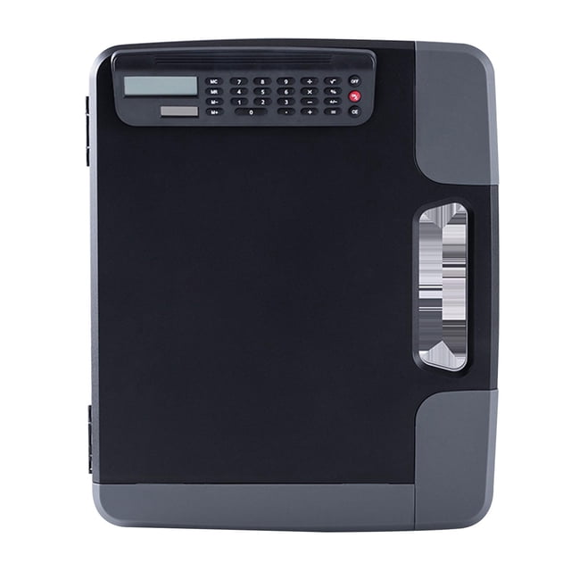Caja de archivos A4 multifuncional portátil Caja de portapapeles calcudora Organizador de almacenamiento de archivos de datos para Sunnimix tablero de carpeta