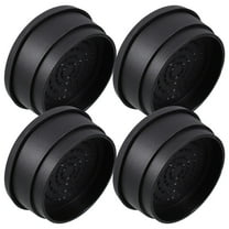 LEORX 4Pcs Rubber Bed Risers For Storage Black Suitable For Furniture
