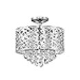thumbnail image 3 of Lite Source Benedetta Semi-flush Mount, Chrome, 14 x 19.5, 3 of 3