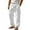 #008-White, variant on Handshe Men's Casual Pants with Multiple Pockets and Straight Leg Comfortable Breathable Outdoor Long Pants,Plus Size