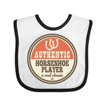 Inktastic Horseshoe Player Boys or Girls Baby Bib
