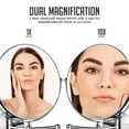 thumbnail image 3 of Ovente 9" Wall Mount Makeup Mirror, Adjustable Spinning Double Sided Round, MNLFW90CH1X10X, 3 of 10