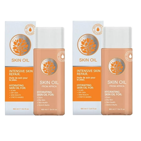 Repair Oil - Specialist for Scar Treatment, Stretch Mark, Uneven Skin Tone, Ageing Skin, Dehydrated Dry Skin - Skin Oil From Africa, Intensive Hydrating Skin Care Repair. 3.4 Oz (Pack of 2)