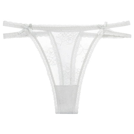 

Women Lace Panties Female Thong Thin Strap Panties Low Waist Panties Underwear Underpants Nightwear Lingeries Chemise Nightie Sleepwear