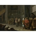 thumbnail image 3 of Cornelis Saftleven 18x14 Black Modern Framed Museum Art Print Titled - ‘Who Sues for a Cow’ (1629), 3 of 5