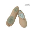 thumbnail image 4 of Sansha TUTU-SPLIT Youth Split-Sole Leather Ballet Shoes for Dance Class (2-Pack), Pink, Size L, 4 of 5