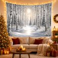 thumbnail image 3 of Winter Birch Grove with Snowy Path and Ethereal Light, Serene Boho for Nature Lovers, Tranquil Forest Wall Art, Christmas Gift Tapestry Wall Hanging for Bedroom and Living Room, 3 of 7