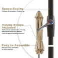 thumbnail image 4 of JUSTLET 7.5' Outdoor Market Patio Umbrella W/ Push Button Tilt And Crank, Beige, 4 of 8