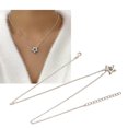 thumbnail image 2 of Five-pointed Star Aesthetic Necklace Fashion Simple Hollow Clavicle Chain Women Girl Wedding Jewelry Party Birthday Gift, 2 of 5