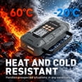 thumbnail image 5 of KOPUO-X Jump Starter 9000A Peak 12V for All Gas & 12L Diesel, 150PSI Air Compressor, Safety Hammer & 500LM LED Flashlight, Portable Grey with Handle, 5 of 9