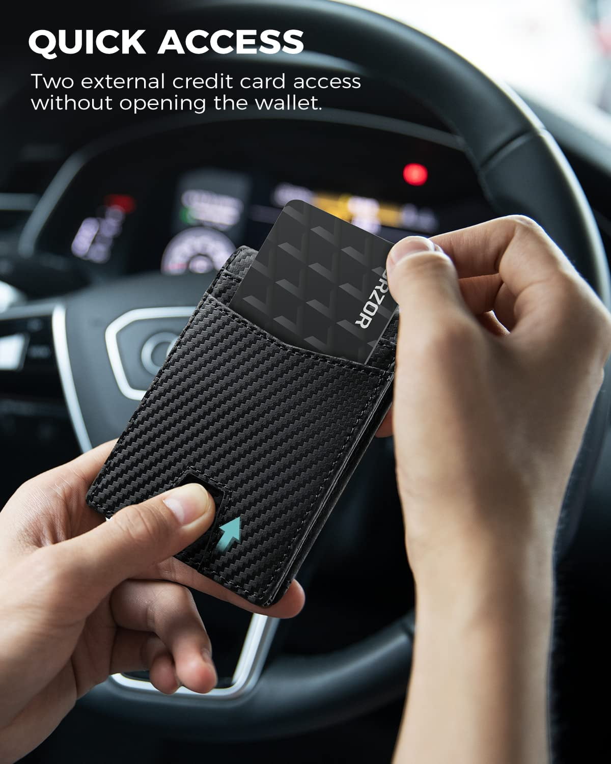 LORZOR Airtag Wallet, Full Grain Leather Minimalist Mens Wallet for Airtag, Bifold RFID Blocking Airtag Wallet for Apple Airtag Holder, with ID Window, 12 Cards Gift Box,Carbon