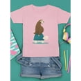 thumbnail image 3 of Image Conscious Hitchhiking Sloth T-Shirt Juniors -Jay Fleck Designs, Unisex Regular Fit, 3 of 4