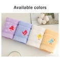 thumbnail image 5 of Baby Embroidered Cartoon Animal Cotton Towel Children Kids Hand Face Towel, 9.8x19.6 inches, 5 of 6