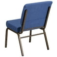 thumbnail image 6 of Flash Furniture HERCULES Series 21''W Stacking Church Chair in Blue Fabric - Gold Vein Frame, 6 of 12