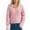 Pink, variant on Sweaters for Women Lightweight Fall Winter Solid Color Lapel Zipper Knit Cardigan Long Sleeve Women's Blouses,Brown,M