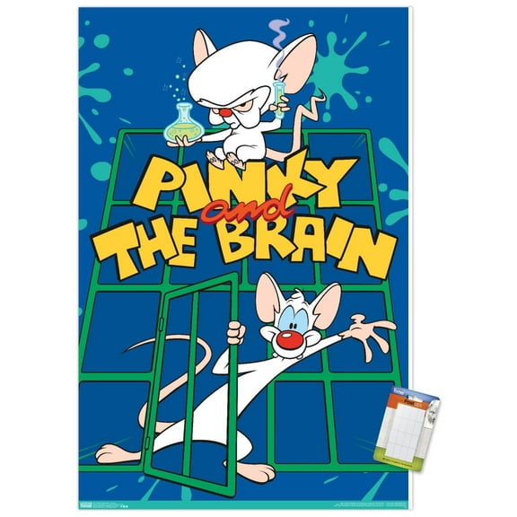 Pinky And The Brain - Key Art Wall Poster, 14.725" x 22.375"