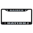 thumbnail image 1 of Oakland Raiders Raider Nation Black License Plate Frame, 1 of 7