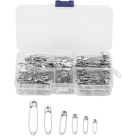 Safety Pin Assortment, Stainless Steel Sari Pins, Small Heavy Duty ...