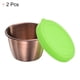 thumbnail image 3 of Contenedor para Aderezo de Ensalada Uxcell de 2pcs, 2.4oz, Contenedores de Cocina de Acero Inoxidable, Verde, 3 of 6