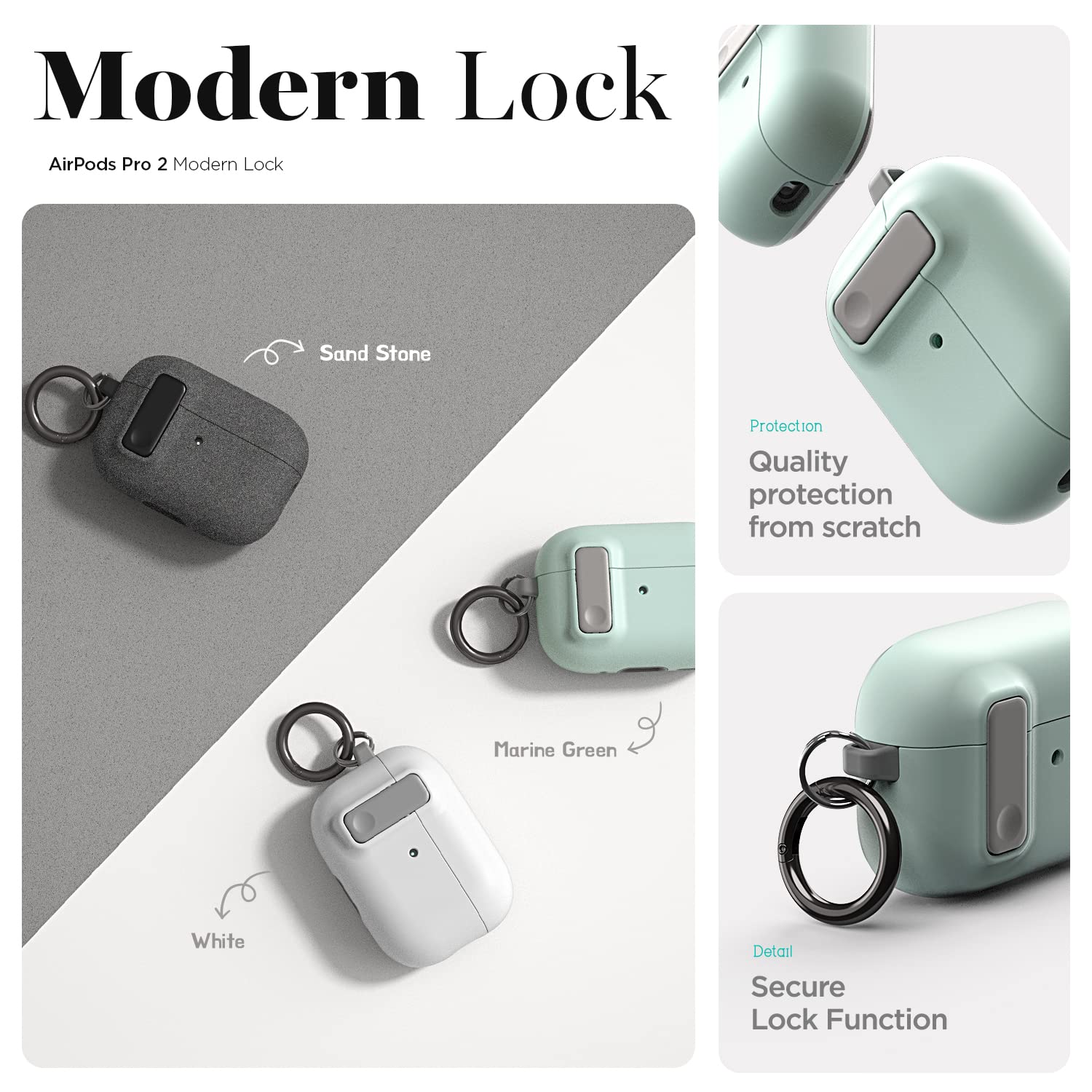 I-Blason AirPods Pro 2 Hülle Mit LED-Anzeige – Stoßfestes TPU-Case Mit Armband, Marmor-Design, Kabelloses Laden Möglich