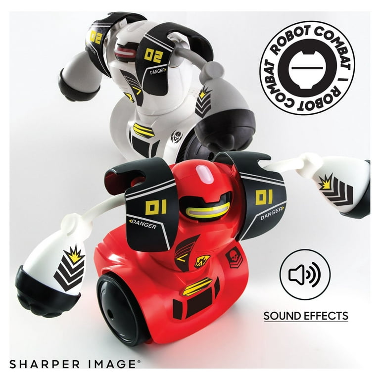 Sharper Image® Robot Combat Remote Control Robot Fighting Set, 4pcs - Red  And White 