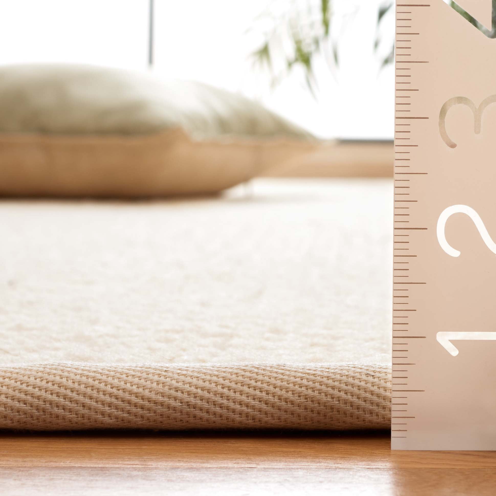 SAFAVIEH Palm Beach Miranda Solid Area Rug, Ivory, 3' x 5'
