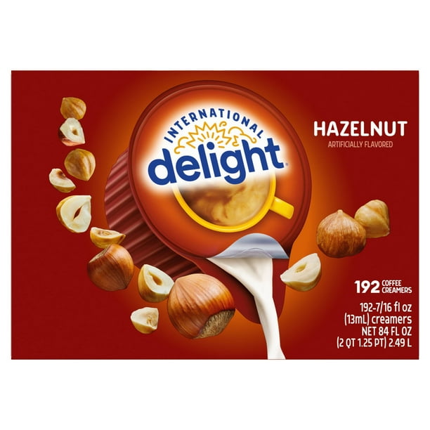 International Delight Hazelnut Coffee Creamer Singles, 192