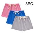 thumbnail image 2 of hotojiny 3 Pack Toddler Baby Girl Shorts Little Boys Basketball Athletic Shorts Summer Cotton Active Shorts with Drawstring 1-9 Y, 2 of 7