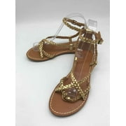 Pre-Owned Soludos Gold Size 6 Gladiator Sandals